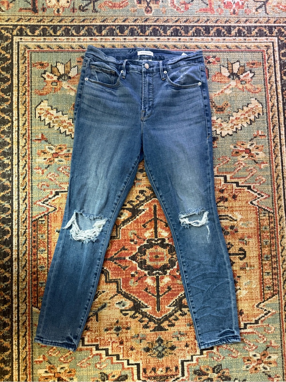 Good American Distressed Denim Jeans